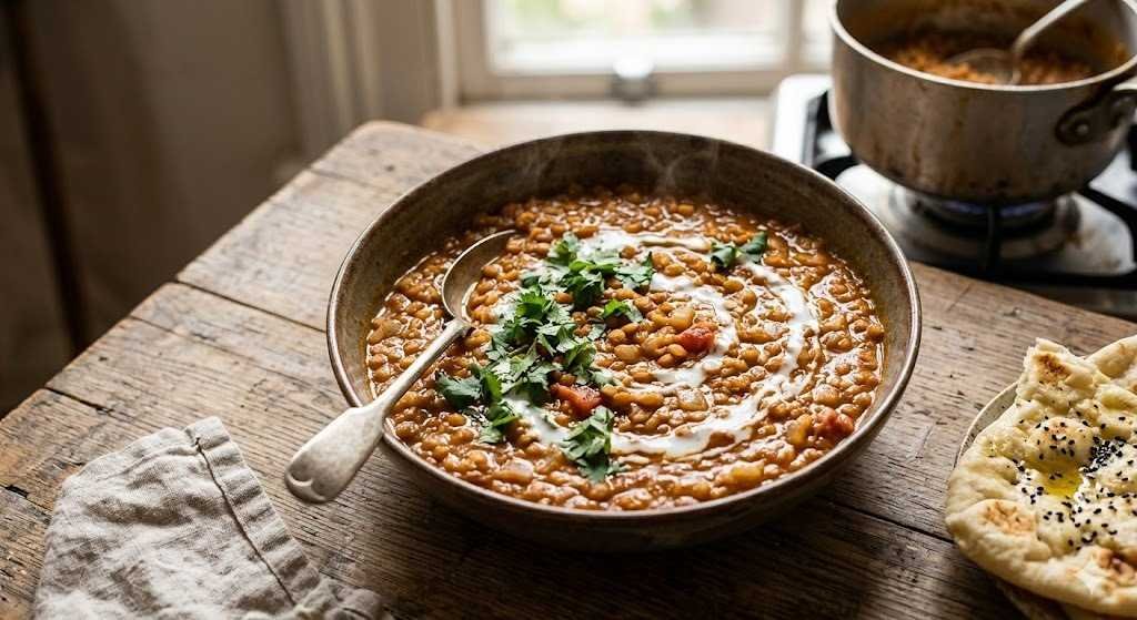 Creamy Mediterranean Lentils Recipe Red (Quick & Healthy) - Vegan Recipes